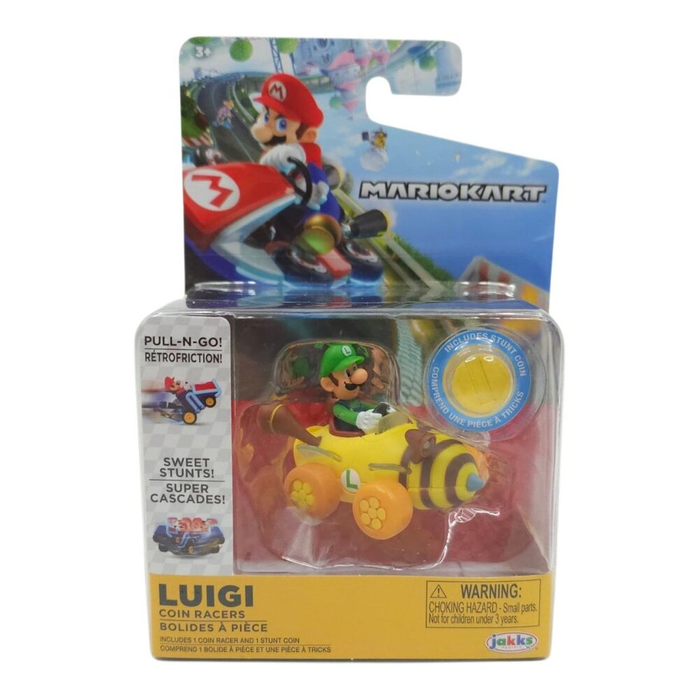 Mario Kart Coin Racers Luigi Yoshi Mario Action Figures Nintendo Jakks Complete - Picture 7 of 9